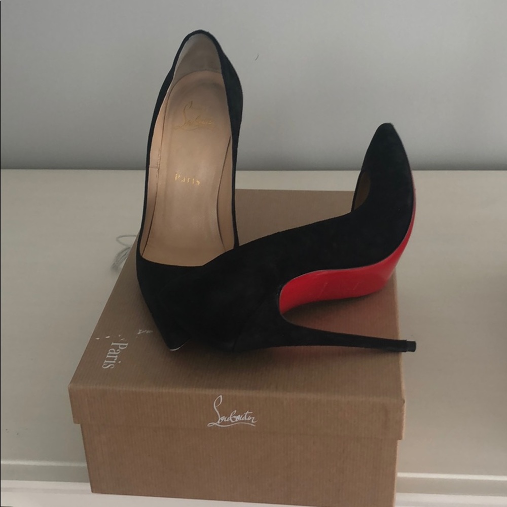 Black suede Christian louboutin - Picture 1 of 1